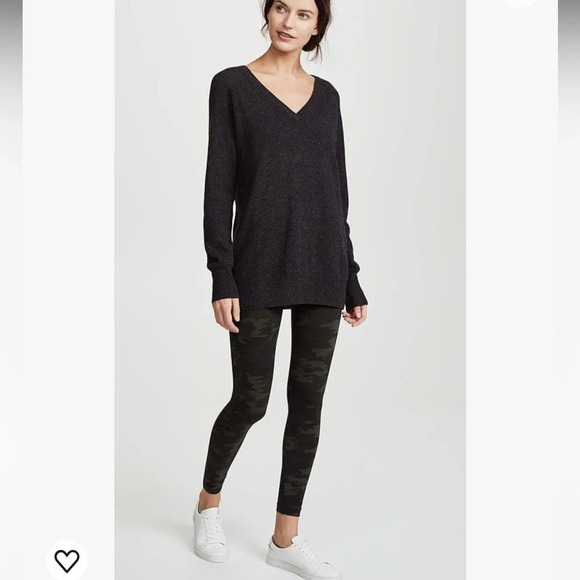 Spanx Look At Me Now High Waisted Stretch Leggings Pants Black Camo Size X-Small - Picture 2 of 11